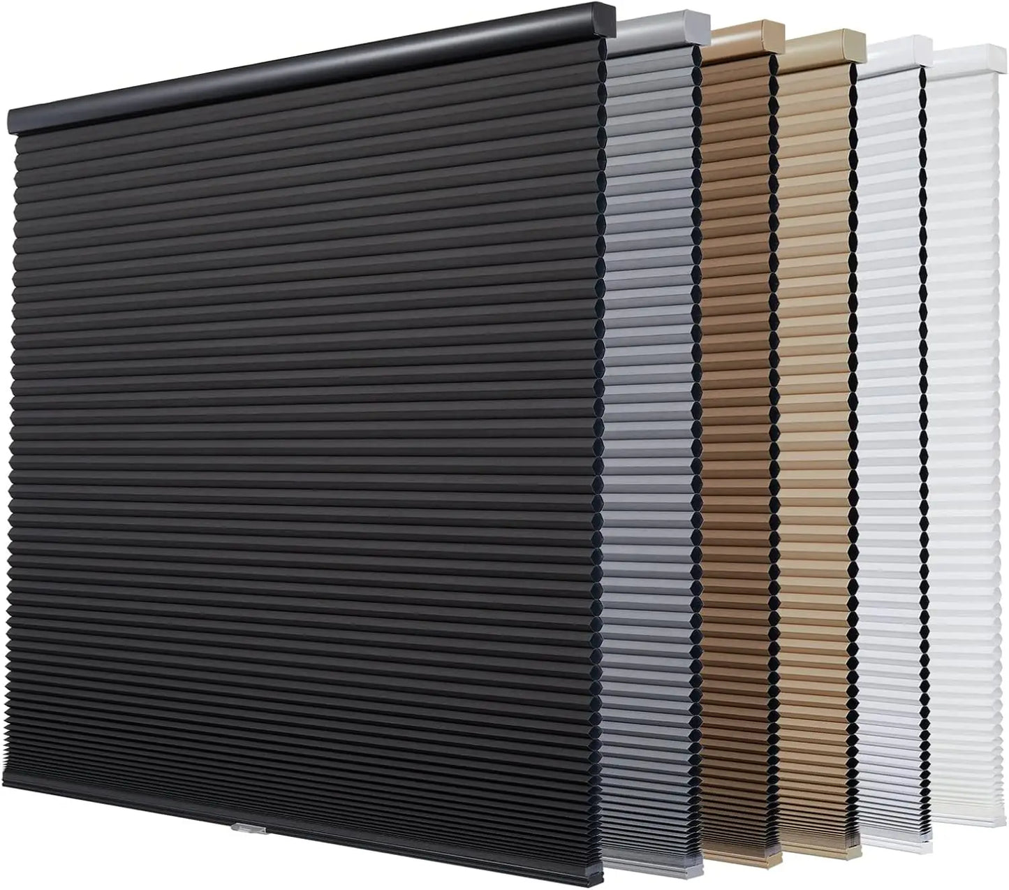 Cordless Blackout Cellular Honeycomb Shades for Windows -