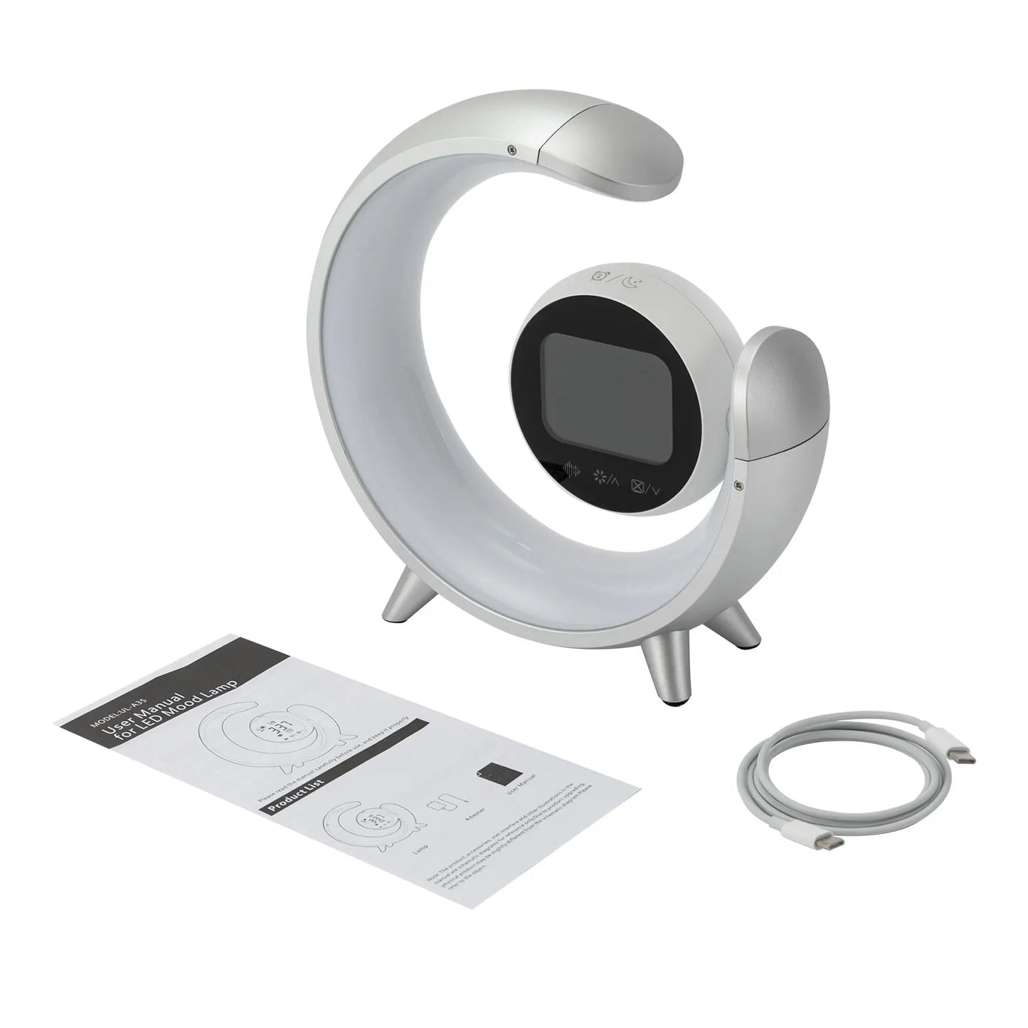 Intelligent Table Lamp Bedside Night Light 360° Immersive Sound