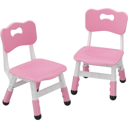 2-Pack Adjustable Kids Chairs, Indoor/Outdoor