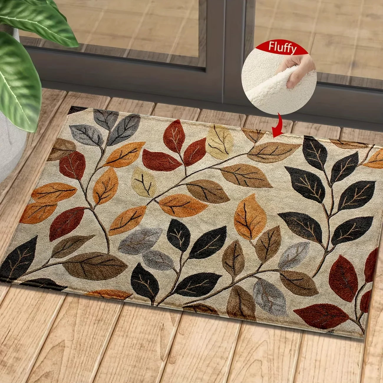 Colorful Waterproof Floral Doormat, Various Options and Colors