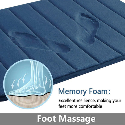 Super Absorbent Bathmat Memory Foam, Non-slip