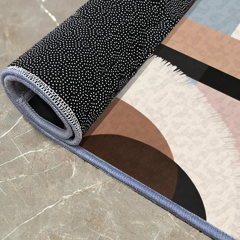 Abstract Geometric Large Area Anti-Slip Floor Mat