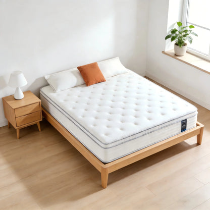 14\12\10 Inch, Breathable Hybrid Mattress in a Box, K-Q-F