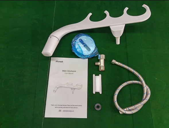 Ultra-Slim Bidet Attachment for Toilet - Dual Nozzle (Frontal & Self Cleaning)