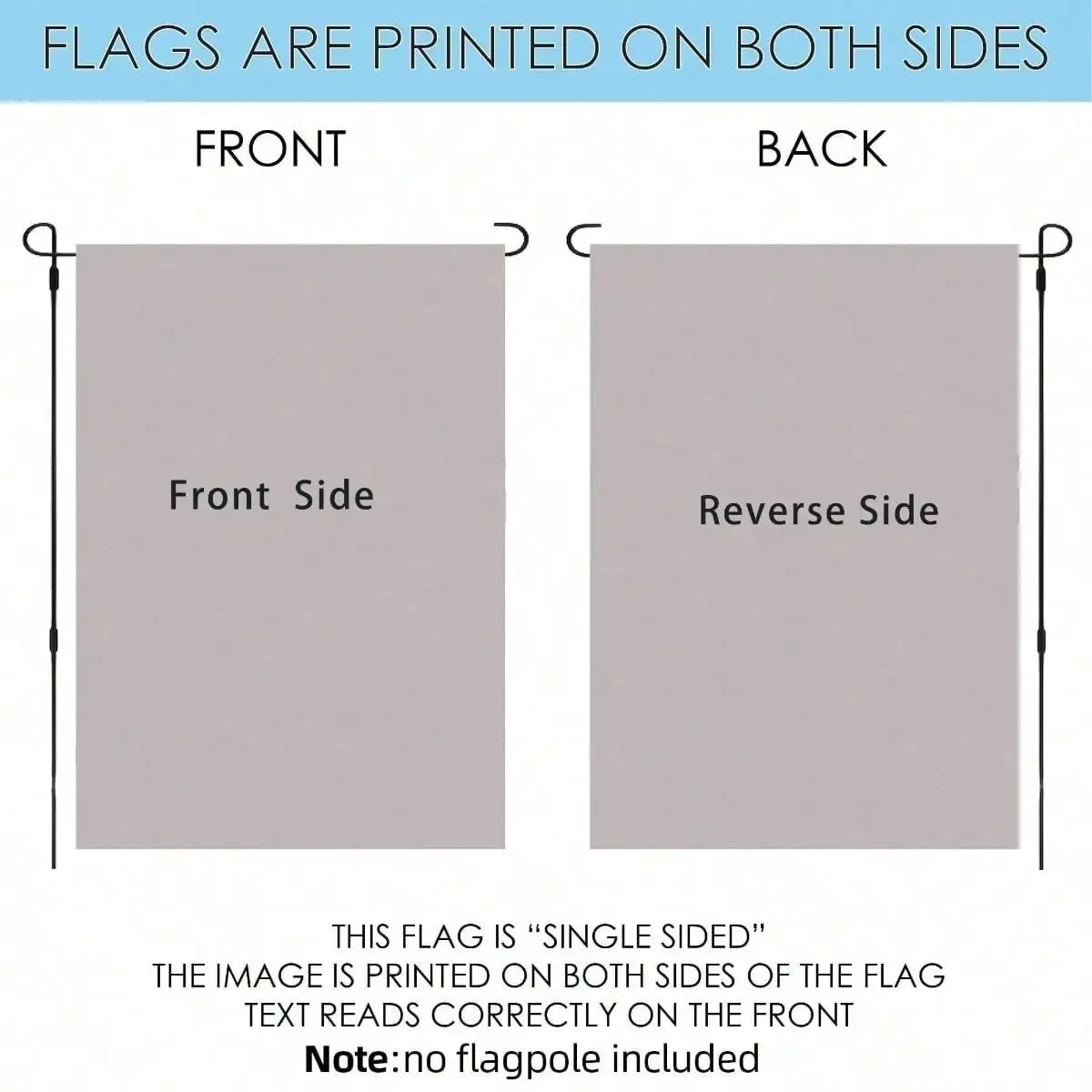 1pc Football Welcome Party Flag Banner - Double-Sided 12"x18" Durable Polyester