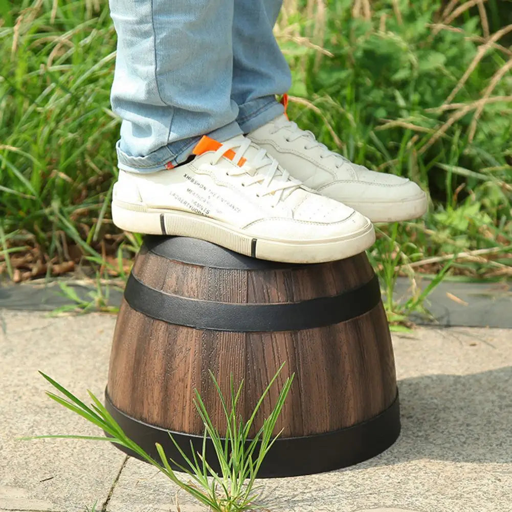 Rustic Farmhouse Whiskey Barrel Planter