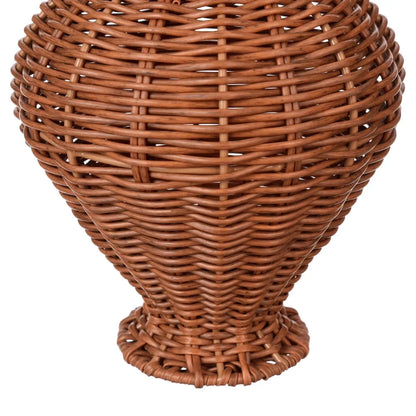 Woven Faux Rattan Decorative Vase, Flowerpot Planter