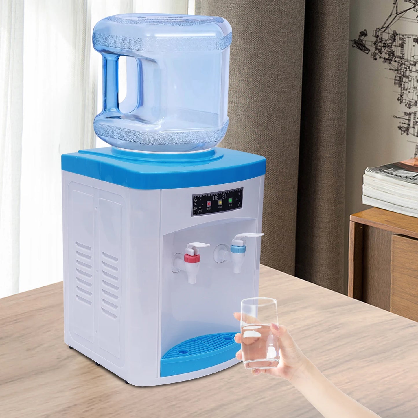 Top Loading Hot/Cold Water Dispenser, 5 Gallon Bottles