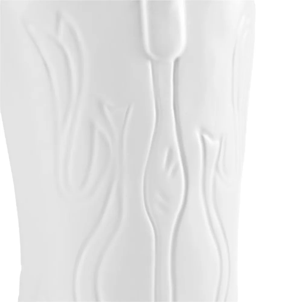 White Ceramic Cowboy Boot Planter Pot, Flower Vase for Succulents