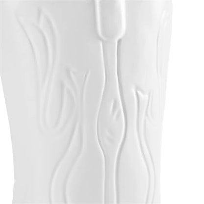 White Ceramic Cowboy Boot Planter Pot, Flower Vase for Succulents