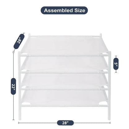 4Pack Stackable Mesh Clothes Drying Rack,