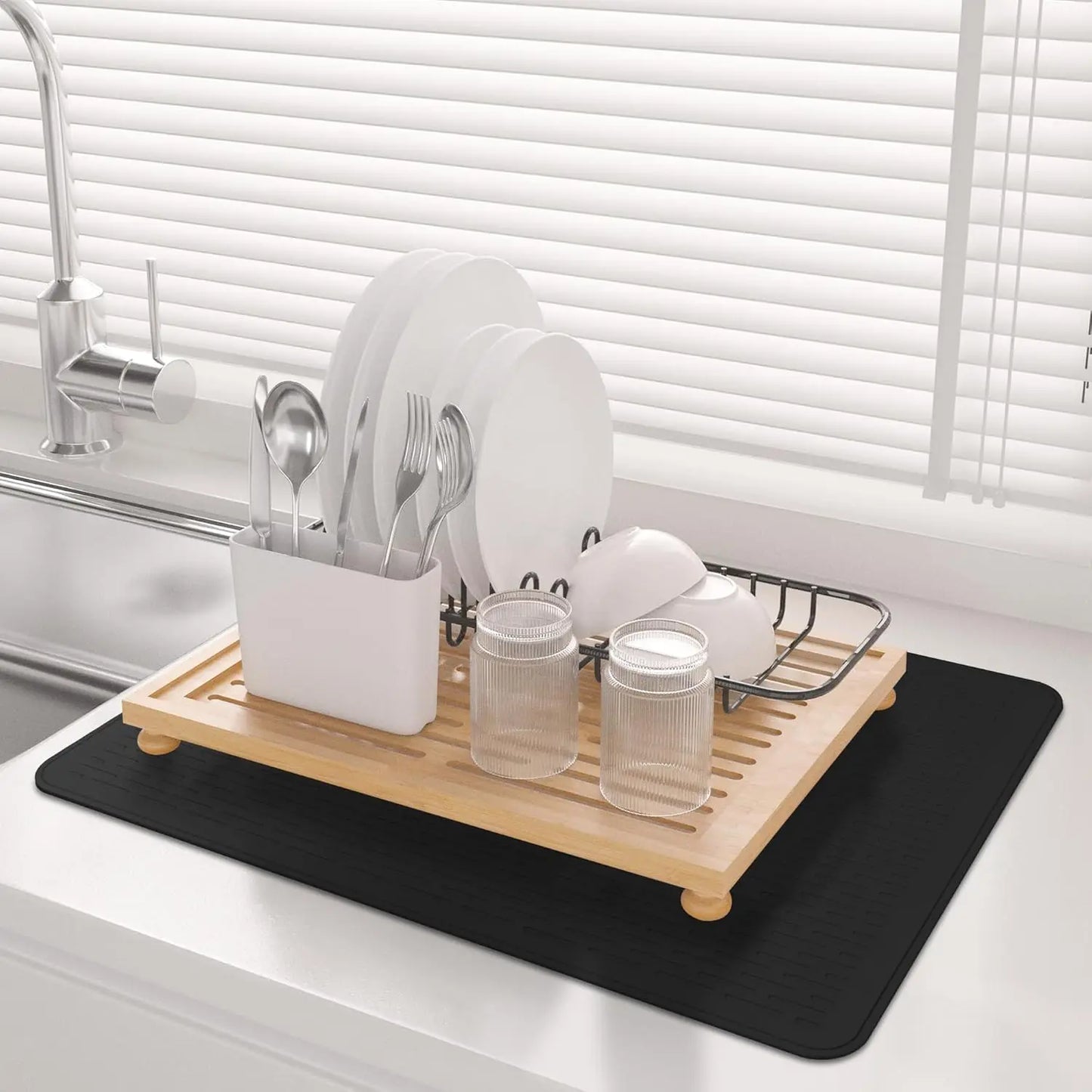 XXL Silicone Stove Top Cover, Glass Cooktop Protector (Black, 28"x20")