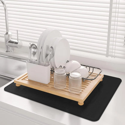 XXL Silicone Stove Top Cover, Glass Cooktop Protector (Black, 28"x20")