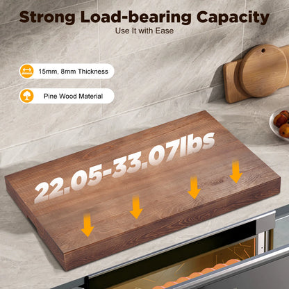Noodle Board Stove Covers w/Built-In Handles, Durable, Thick