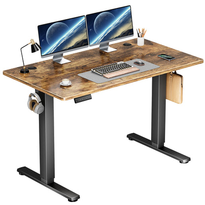 Sit, Standup Adjustable 40"x24" Computer Desk Workstation