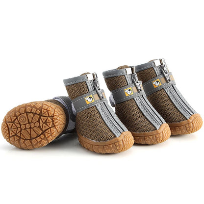 Dog Booties, Non-Slip Soles, Thick Plush Paw Protection
