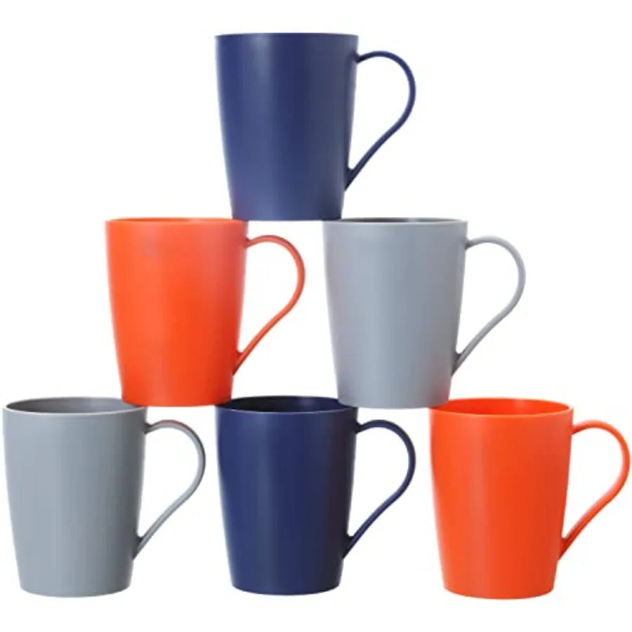 6 Unbreakable 12-Ounce Unbreakable Coffee Mugs