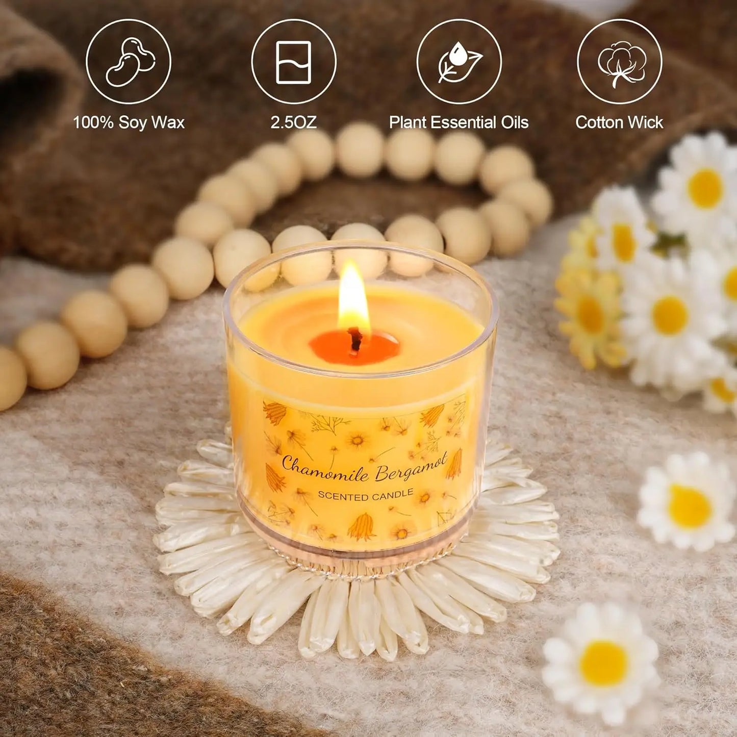 12 Pack Fall Scented Soy Mini Candles