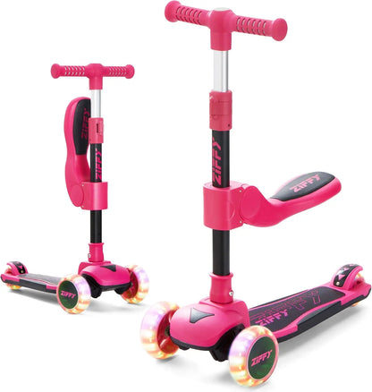 2 in 1 Toddler 3 Wheel Scooter, Adjustable Handlebars