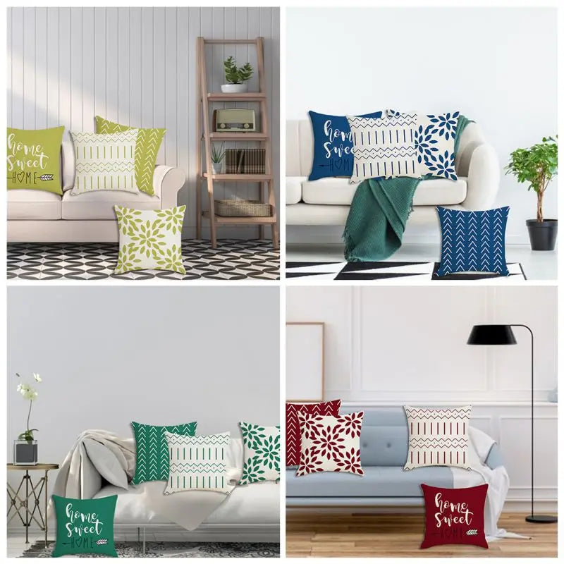 4pc, 18"x18" Decorative Throw Pillow Covers