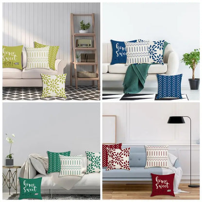 4pc, 18"x18" Decorative Throw Pillow Covers