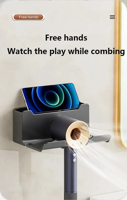 Wall Mount Hair Dryer Organizer, Holder, Suction Cup