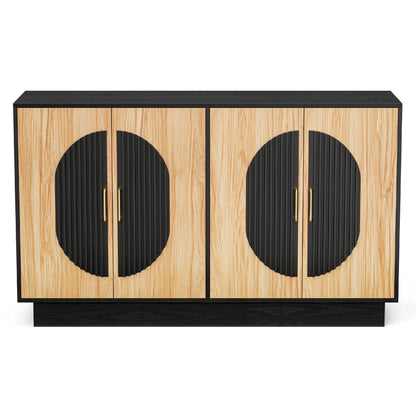 Modular Credenza Fluted Buffet Cabinet with Storage