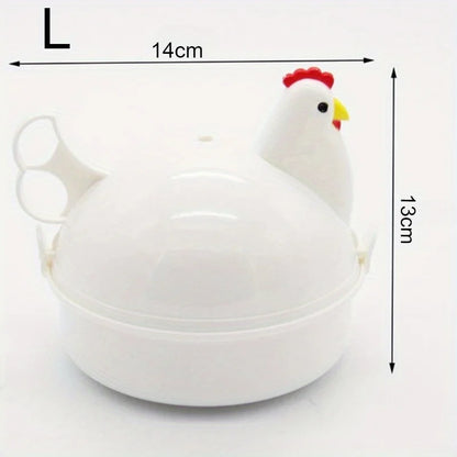 4 Eggs Chicken Shaped Steamer, Microwave Cooker