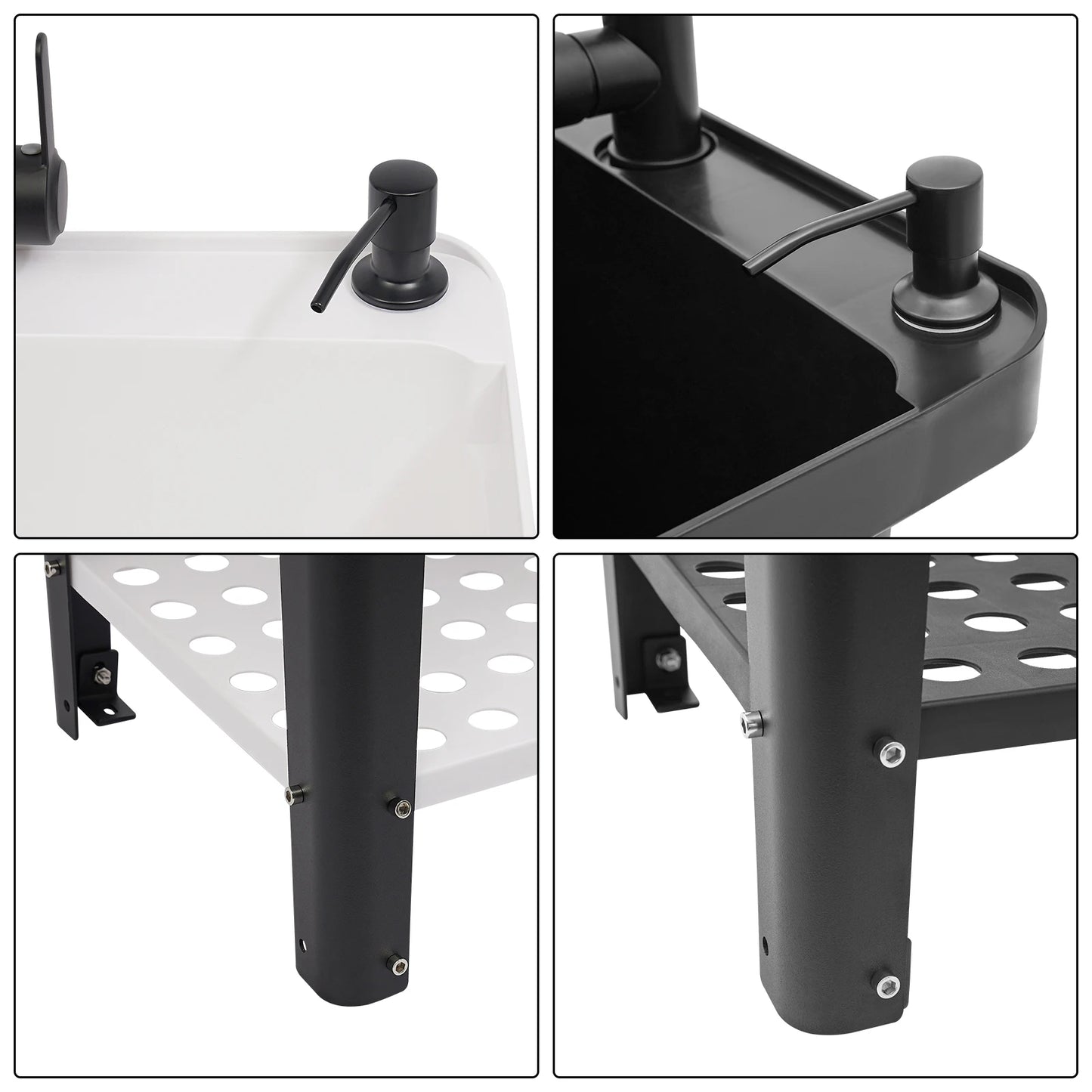 Freestanding Laundry, Utility Sink w/Soap Dispenser