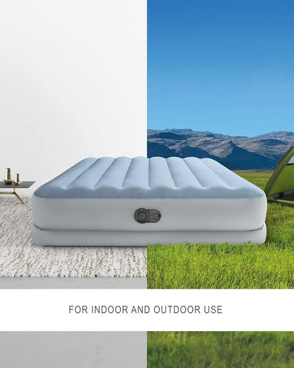 14" Queen Air Mattress w/Built-in Pump, 600lb