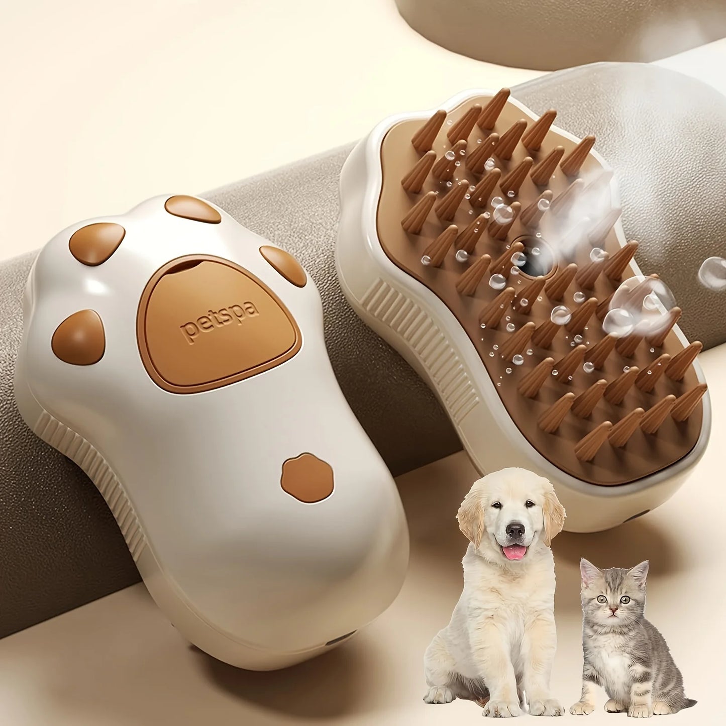 1pc Pet Spray Massage Comb, No Bath Brush