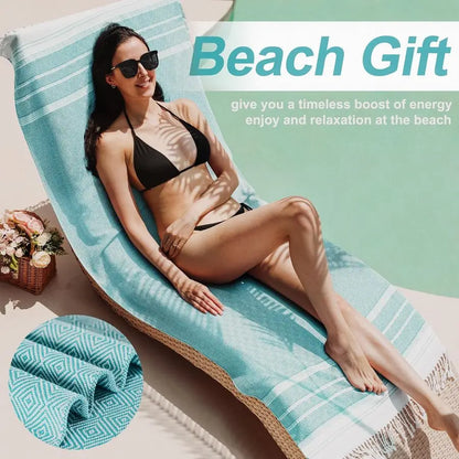 6 Pack Oversized Turkish Beach Towels Set 74x38