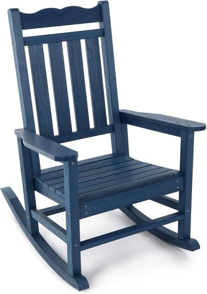 All-Weather Outdoor Rocking Chair, 400 lbs. Capacity