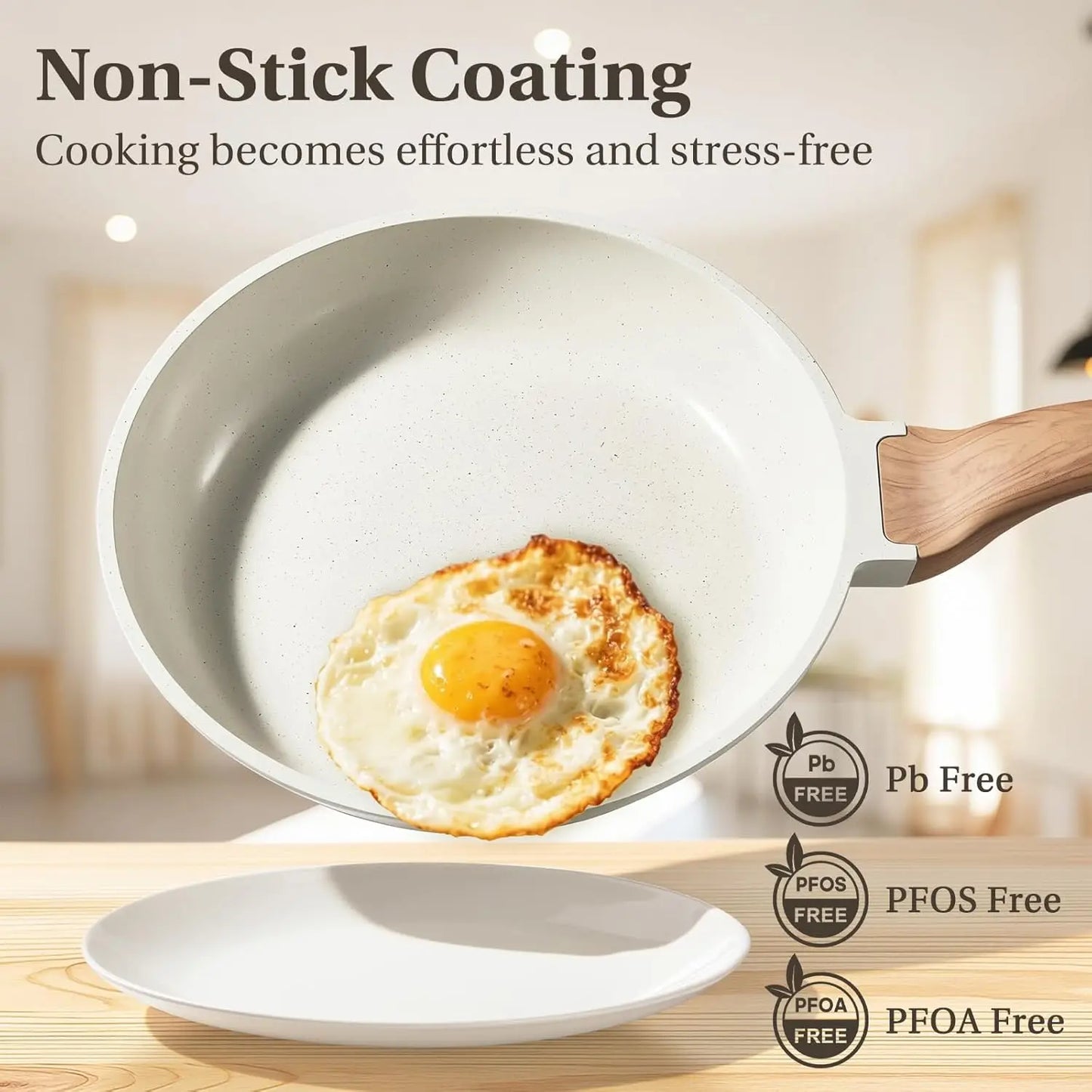 25pc Induction Kitchen Cookware, Pots, Pans, Non-Stick,