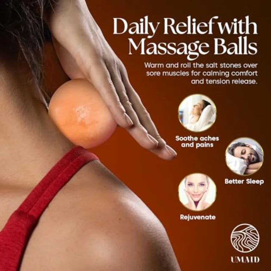 Himalayan Salt Lamp with 6 Himalayan Balls