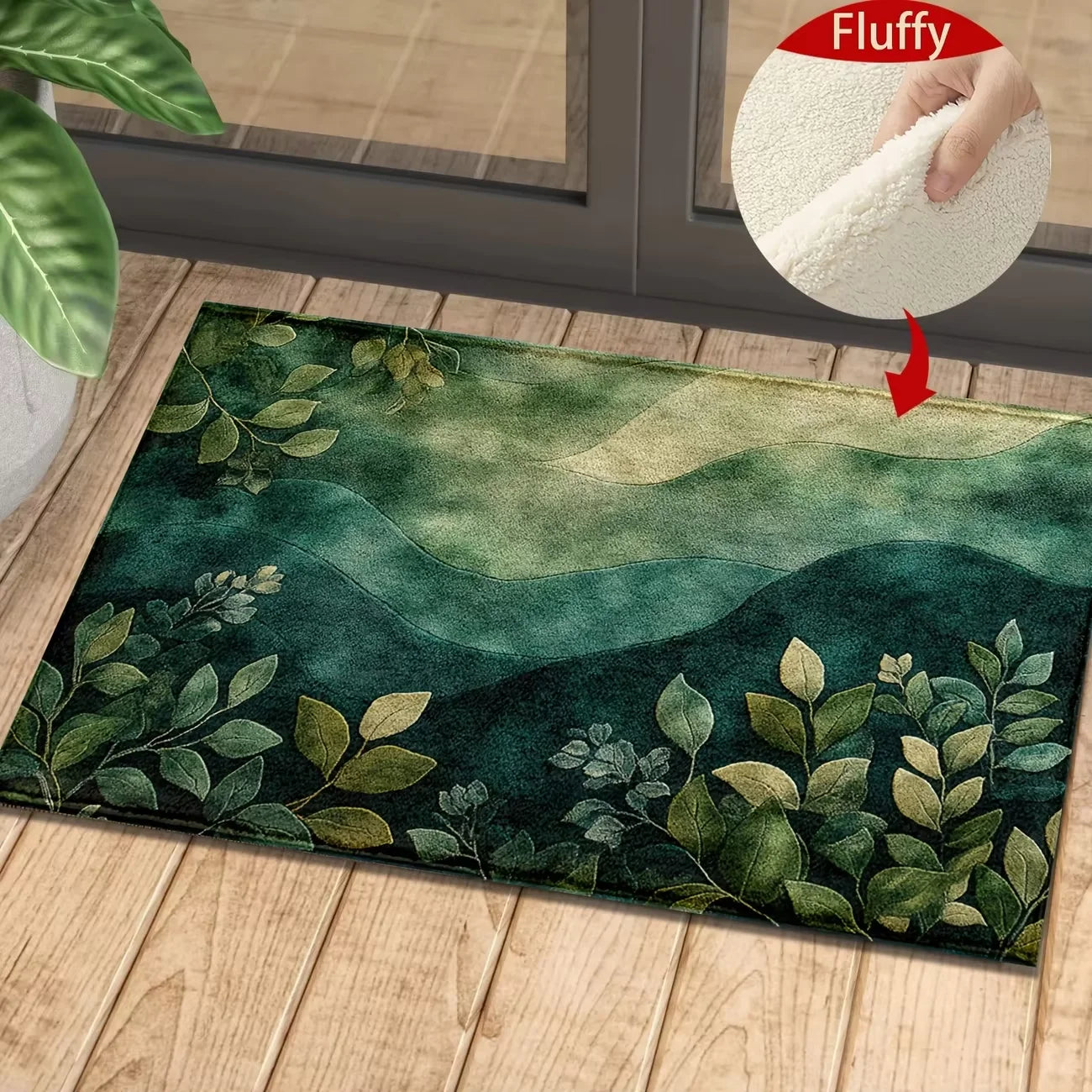 Colorful Waterproof Floral Doormat, Various Options and Colors