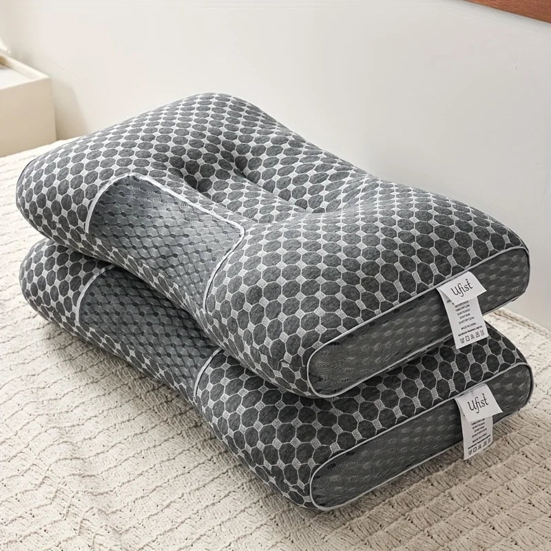 (2) High Quality Neck Massage Pillows, Ergonomic Orthopedic Support