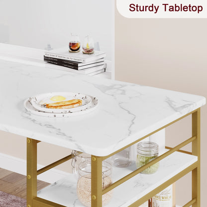3pc Counter Height Dining Room Table w/Chairs for Small Space
