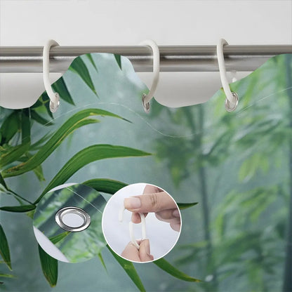 Soothing Bamboo Forest Shower Curtain for a Zen Bathroom