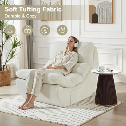 Modular, Cloud Boneless Bean Chair with High Rebound Foam