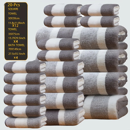 Ultra-Soft Coral Fleece Towel Set, Quick-Dry, Cozy Texture