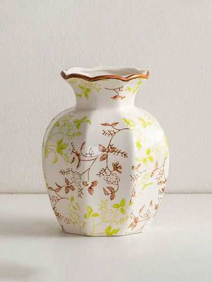 1 Pc Blue & White Porcelain Retro Chinese Vase
