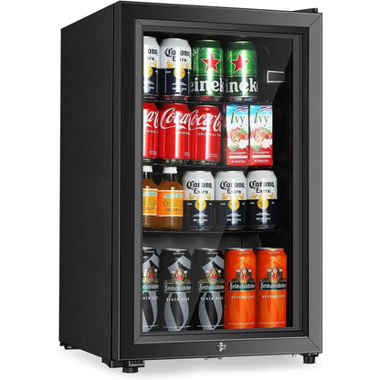 2.3 cu. ft. Mini Glass Door Beverage Cooler w/Adjustable Shelves