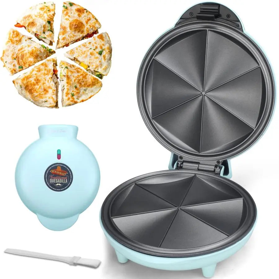 9.5" - 6 Wedge Quesadilla Maker with Extra Stuffing Design