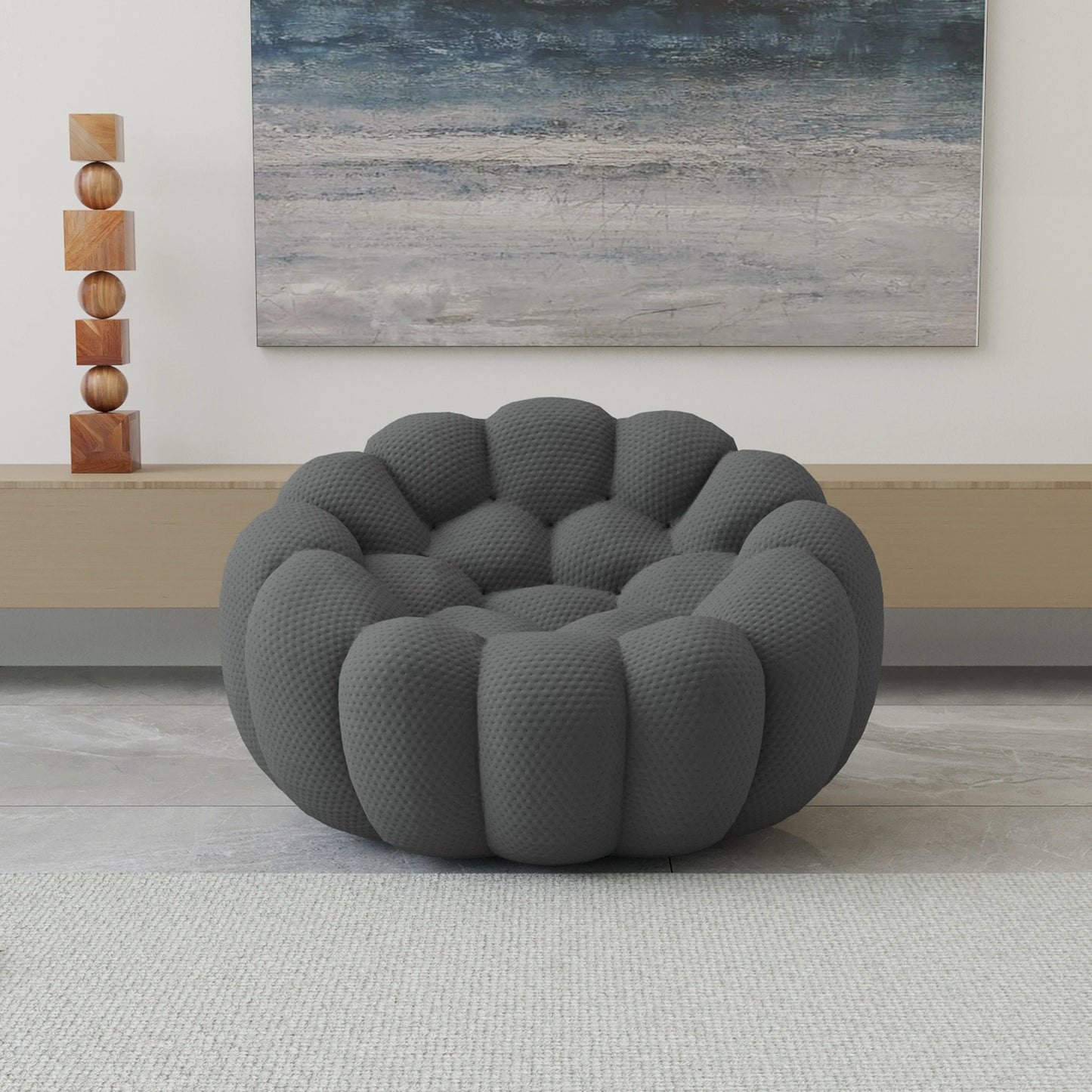 49'' Oversized Boneless Bubble Couch, Chair