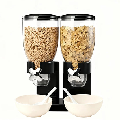 Countertop Dry Food Dispenser Spoon, Bowl, Lid