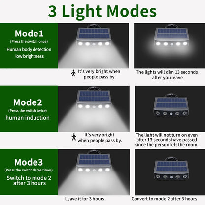 4 LED Flush Mount Light, Motion Sensor Security Spotlight