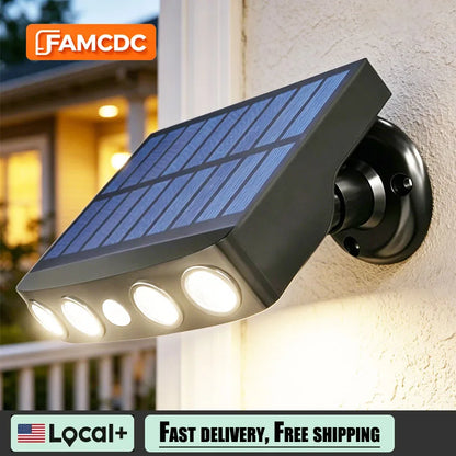 4 LED Flush Mount Light, Motion Sensor Security Spotlight