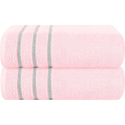 2pc Oversized Bath Towels 28x55" – Ultra Absorbent Quick-Dry