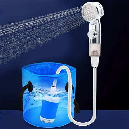 Portable USB Rechargeable Shower Head, Multi-Purpose Watering System,